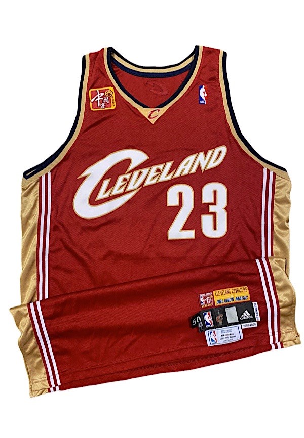 2007 LeBron James Cleveland Cavaliers NBA China Games Game Used Jersey Grey Flannel Auctions