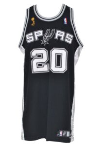 2007 Manu Ginobili San Antonio Spurs NBA Finals Game-Used Road Jersey