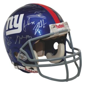 2007 New York Giants Team Signed Limited Edition Helmet