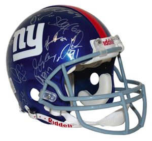 2007 NY Giants Super Bowl Champions LE Team Autographed Helmet