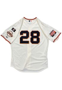 2007 Raja Davis SF Giants Game-Used Jersey