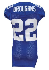 2007 Reuben Droughns New York Giants Game-Used Home Jersey