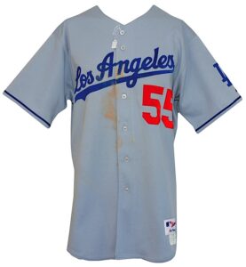 2007 Russell Martin Los Angeles Dodgers Game-Used Road Jersey