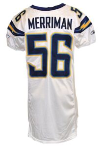 2007 Shawne Merriman San Diego Chargers Game-Used Road Jersey