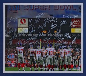 2007 Super Bowl Champion NY Giants Team Autographed Limited Edition Framed Photo