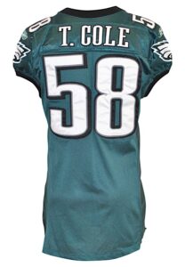 2007 Trent Cole Philadelphia Eagles Game-Used Home Jersey