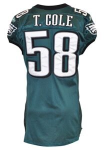 2007 Trent Cole Philadelphia Eagles Game-Used Home Jersey