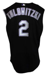 2007 Troy Tulowitzki Rookie Colorado Rockies Game-Used Alternate Jersey