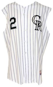 2007 Troy Tulowitzki Rookie Colorado Rockies Game-Used Home Jersey Vest