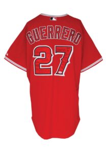 2007 Vladimir Guerrero Angels Alternate Game-Used & Autographed Jersey