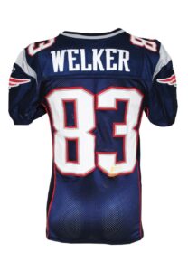 2007 Wes Welker New England Patriots Game-Used Home Jersey