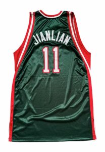 2007 Yi Jianlian Milwaukee Bucks Draft Presentation Jersey