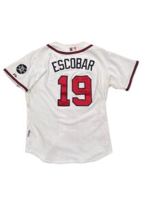 2007 Yunel Escobar Atlanta Braves Rookie Game-Used & Signed Home Jersey