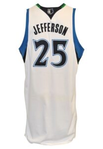 2008-09 Al Jefferson Minnesota Timberwolves Game-Used Home Jersey