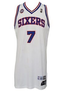 2008-09 Andre Miller Philadelphia 76ers Game-Used Alternate Jersey