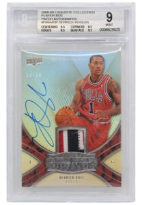 2008-09 Exquisite Collection Player Box Patch Autographs Derrick Rose #PBAMDR