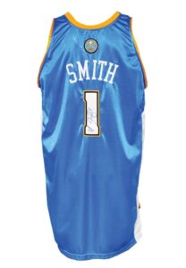 2008-09 J.R. Smith Denver Nuggets Game-Used & Autographed Home Jersey