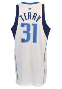 2008-09 Jason Terry Dallas Mavericks NBA Playoffs Game-Used Home Jersey