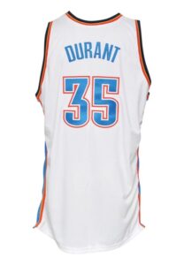 2008-09 Kevin Durant Oklahoma City Thunder Game-Used & Autographed Home Jersey