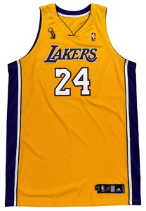 2008-09 Kobe Bryant LA Lakers Game-Issued Finals Jersey