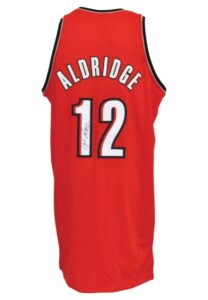 2008-09 LaMarcus Aldridge Portland Trail Blazers Game-Used & Autographed Alternate Jersey