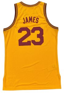 2008-09 LeBron James Cleveland Cavaliers Game-Issued HWC Jersey