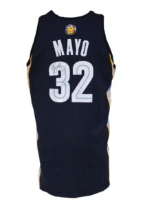 2008-09 O.J. Mayo Memphis Grizzlies Game-Used & Autographed Road Jersey