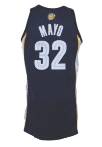 2008-09 O.J. Mayo Rookie Memphis Grizzlies Game-Used & Autographed Road Jersey