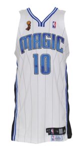 2008-09 Tyronn Lue Orlando Magic Game-Used Home NBA Finals Jersey (NBA LOA)