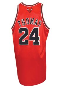 2008-09 Tyrus Thomas Chicago Bulls Game-Used Road Uniform