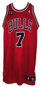 2008-2009 Ben Gordon Chicago Bulls Game-Used Road Jersey