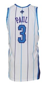 2008-2009 Chris Paul New Orleans Hornets Game-Used Home Jersey