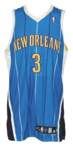 2008-2009 Chris Paul New Orleans Hornets Game-Used Road Jersey