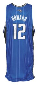 2008-2009 Dwight Howard Orlando Magic Game-Used & Autographed Road Jersey (JSA)