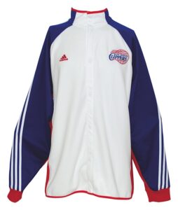 2008-2009 Eric Gordon Los Angeles Clippers Worn Home Warm-Up Jacket & 2009-2010 Eric Gordon Los Angeles Clippers Worn Shooting Shirt (2)