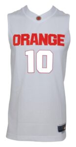 2008-2009 Johnny Flynn Syracuse Orange Game-Used Home Jersey