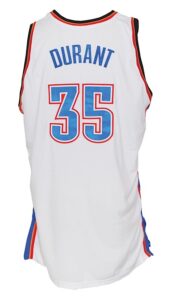 2008-2009 Kevin Durant Oklahoma City Thunder Game-Used & Autographed Home Jersey