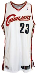 2008-2009 LeBron James Cleveland Cavaliers Game-Used Home Jersey