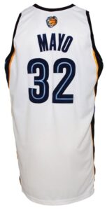 2008-2009 OJ Mayo Rookie Memphis Grizzlies Game-Used Home Jersey 