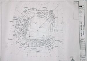 2008-2009 Original New Yankee Stadium Construction Blueprints Books