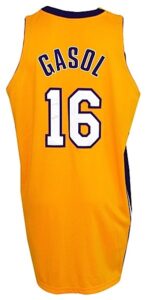 2008-2009 Pau Gasol Los Angeles Lakers Game-Used Home Jersey