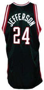 2008-2009 Richard Jefferson Milwakee Bucks Game-Used China Games Road Jersey