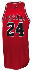 2008-2009 Tyrus Thomas Chicago Bulls Game-Used & Autographed Road Uniform