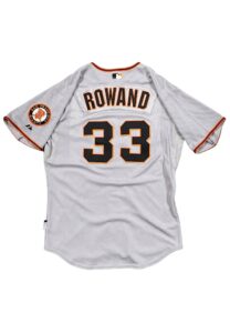 2008 Aaron Rowand SF Giants Game-Used Jersey