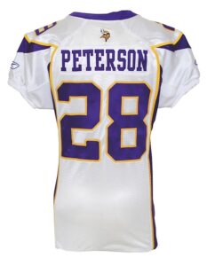 2008 Adrian Peterson Minnesota Vikings Road Jersey