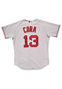 2008 Alex Cora Boston Red Sox Game-Used Road Jersey