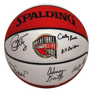 2008 Basketball Hall of Fame Induction Class Autographed Ball with Ewing