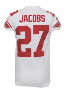 2008 Brandon Jacobs NY Giants Game-Used Road Jersey