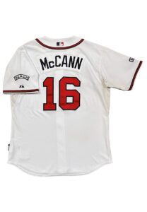 2008 Brian McCann Atlanta Braves Game-Used Home Jersey