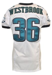 2008 Brian Westbrook Philadelphia Eagles Game-Used Road Jersey